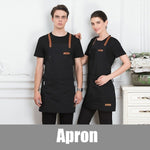 Unisex Fashion Chef Cook Kitchen Apron Coffee Shop Hairdresser Sleeveless Work Uniform Bib Work Clothing Antifouling Aprons