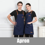 Unisex Fashion Chef Cook Kitchen Apron Coffee Shop Hairdresser Sleeveless Work Uniform Bib Work Clothing Antifouling Aprons