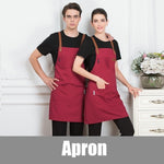 Unisex Fashion Chef Cook Kitchen Apron Coffee Shop Hairdresser Sleeveless Work Uniform Bib Work Clothing Antifouling Aprons