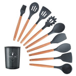 12PCS Silicone Kitchenware Cooking Utensils Set Heat Resistant Kitchen Non-Stick Cooking Utensils Baking Tools With Storage Box