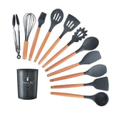 12PCS Silicone Kitchenware Cooking Utensils Set Heat Resistant Kitchen Non-Stick Cooking Utensils Baking Tools With Storage Box