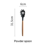 Silicone Kitchen Tools Cooking Sets Soup Spoon Spatula Non-stick Shovel with Wooden Handle Special Heat-resistant Design