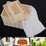 Homemade DIY Tofu Press Tofu Maker Tofu Machine Pressing Mould Kit Cheese Molds Cheese Cloth Kitchen Tool Tofu Molds