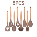 12PCS Silicone Kitchenware Cooking Utensils Set Heat Resistant Kitchen Non-Stick Cooking Utensils Baking Tools With Storage Box