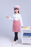 Kids Chef Jackets Kitchen Roleplay Uniform Cook Hat Restaurant Cosplay Costumes Halloween Children Waiter Waitress Clothing Sets