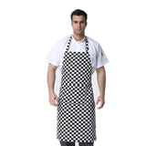 Adult Restaurant Work Wear Food Service Kitchen Cook Clothing Print Lace Mens Women Chef Sushi Uniform White Pliester Aprons