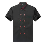 Free Logo Printing Unisex Chef Uniform Food Service Cook Jacket Coat Solid Man Kitchen Restaurant Bakery Clothing Shirt