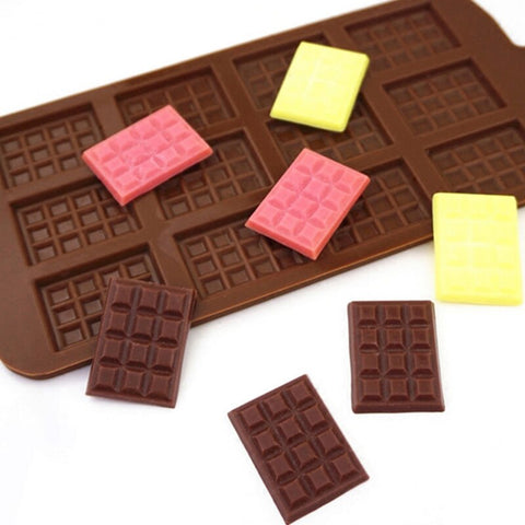 DIY chocolate mold silicone waffle pudding mold baking tools ice grid cake home decor kitchen cooking tools