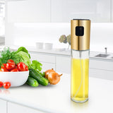 Glass Olive Oil Sprayer Oil Spray Empty Bottle Vinegar Bottle Oil Dispenser for Cooking Salad BBQ Kitchen Baking