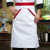 Men's Professional Long Sleeve Kitchen Cook Chef Work Uniforms Catering Baker Waiter Barber Overalls Jacket Black White Clothing