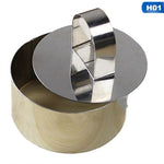 4Shape Stainless Steel Mousse Cake Ring Mold Layer Slicer Cook Cutter Bake Mould Pastry Tools Accessories Salad Form Baking Tips