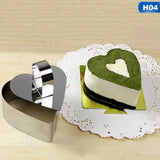 4Shape Stainless Steel Mousse Cake Ring Mold Layer Slicer Cook Cutter Bake Mould Pastry Tools Accessories Salad Form Baking Tips