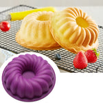 Swirl 3D  Mini Muffin Silicone Mold Cupcake Pan Round Cake Pan Cake Tray Baking Moulds Dessert for Baking Decorating Tools