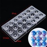 DIY 21 Diamond Candy Mold MouldsClear Hard Chocolate Maker Polycarbonate PC