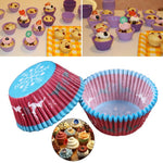 Beatiful 100 pcs/lot Cooking Tools Grease-proof Paper Cup Cake Liners Baking Cup Muffin Kitchen Cupcake Cases Cake Mold