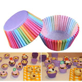 Beatiful 100 pcs/lot Cooking Tools Grease-proof Paper Cup Cake Liners Baking Cup Muffin Kitchen Cupcake Cases Cake Mold