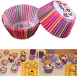 Beatiful 100 pcs/lot Cooking Tools Grease-proof Paper Cup Cake Liners Baking Cup Muffin Kitchen Cupcake Cases Cake Mold