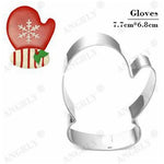 Christmas Cookie Cutter Stainless Steel Cut Candy Biscuit Mold Cooking Tools Christmas Theme Metal Cutters Mould Snowflake Snowm