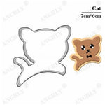 Christmas Cookie Cutter Stainless Steel Cut Candy Biscuit Mold Cooking Tools Christmas Theme Metal Cutters Mould Snowflake Snowm