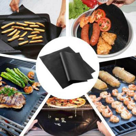 Meijuner BBQ Grill Mat Reusable Cooking Sheet Cooking Tool High Temperature BBQ Mat Non-stick Outdoor Teflon For Home Restaurant