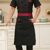 Black Long Sleeve Master Cook Work Uniforms Restaurant Hotel BBQ Kitchen High Quality Workwear Clothing Food Service Chef Tops